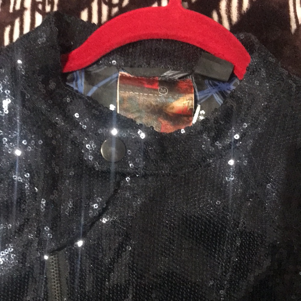Sequined Bomber Jacket. - image 6